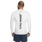 HIJP Men's Rash Guard Long Sleeve - White on White