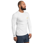 HIJP Men's Rash Guard Long Sleeve - White on White