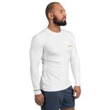 HIJP Men's Rash Guard Long Sleeve - White on White