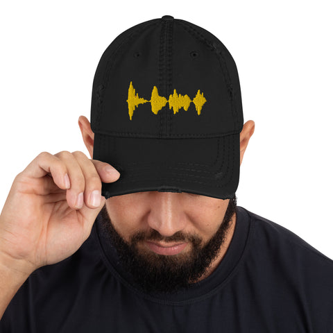 HIJP Distressed Dad Hat w/ Clover Logo